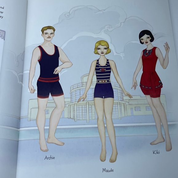 Vintage Paper Dolls Usborne Historical Sticker Paper Dolls 1920's Fashion New - Picture 13 of 16